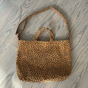 Baggu Horizontal Duck Bag Tote in Leopard
